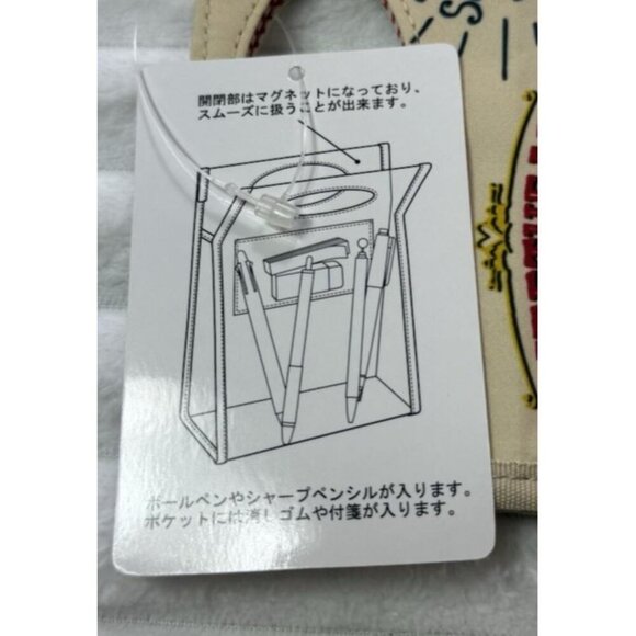 Tokyo Disney Resort Food Pattern Pen Case Pencil Pouch Lunch Bag - Picture 4 of 4